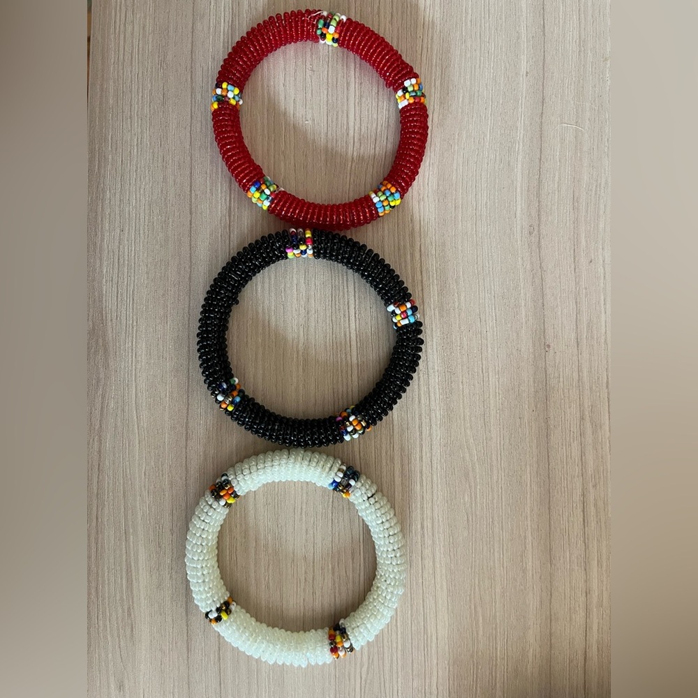 Colorful Beaded Bracelets Set
